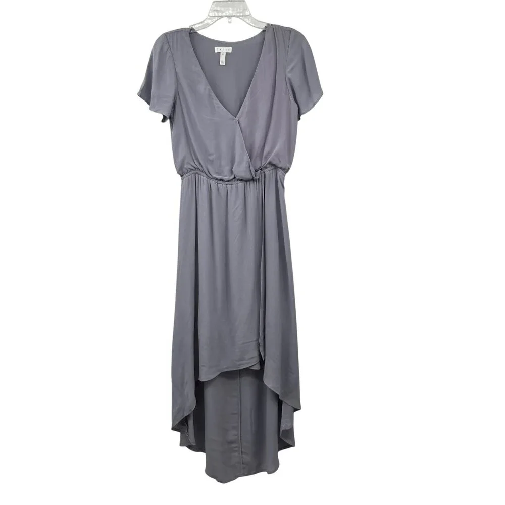 Leith Dress Womens XS Light Purple Hi Low Surplice Lined Used No Belt - Picture 1 of 10